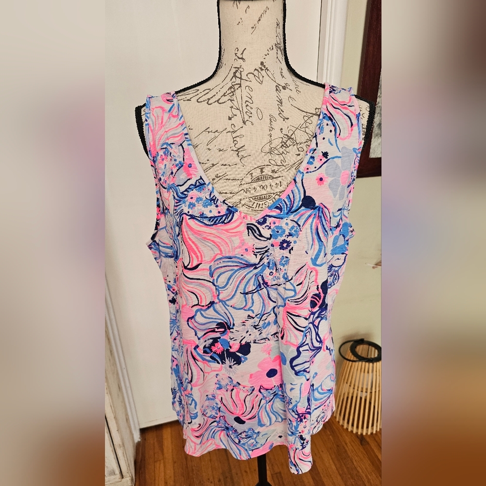EUC Lilly Pulitzer Tank Top Top, Size XL
